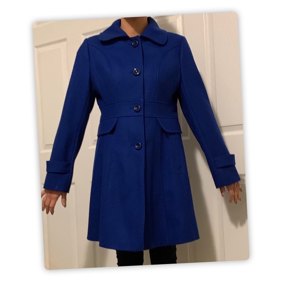 Kenneth Cole Jackets & Blazers - Blue Kenneth Cole Wool Blend Coat